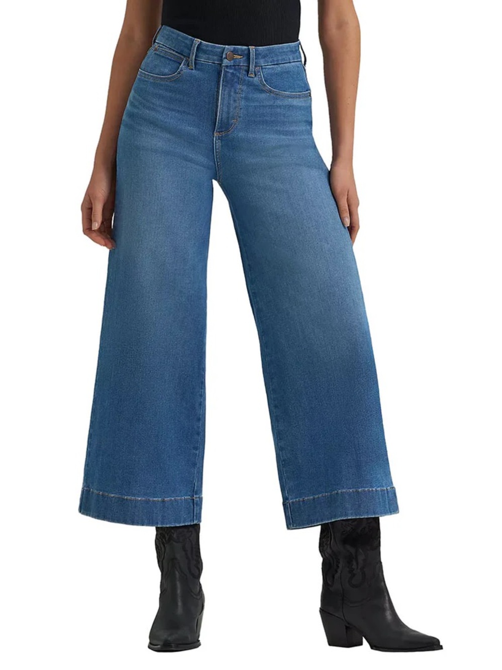 Wrangler- Bespoke Wide Leg crop jeans